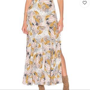 Free People Pebble Fate Skirt in Neutral Combo